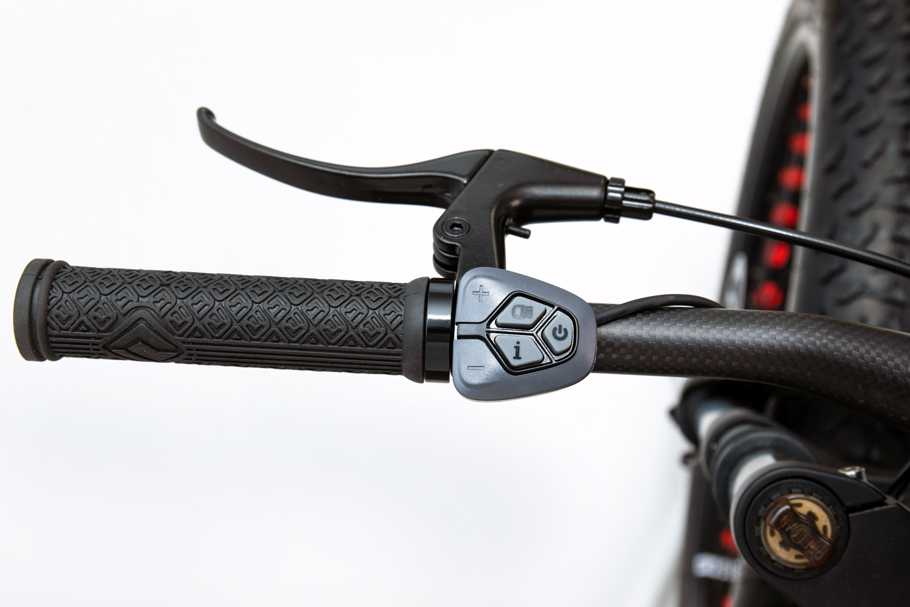 Carbon e-bike left handlebar
