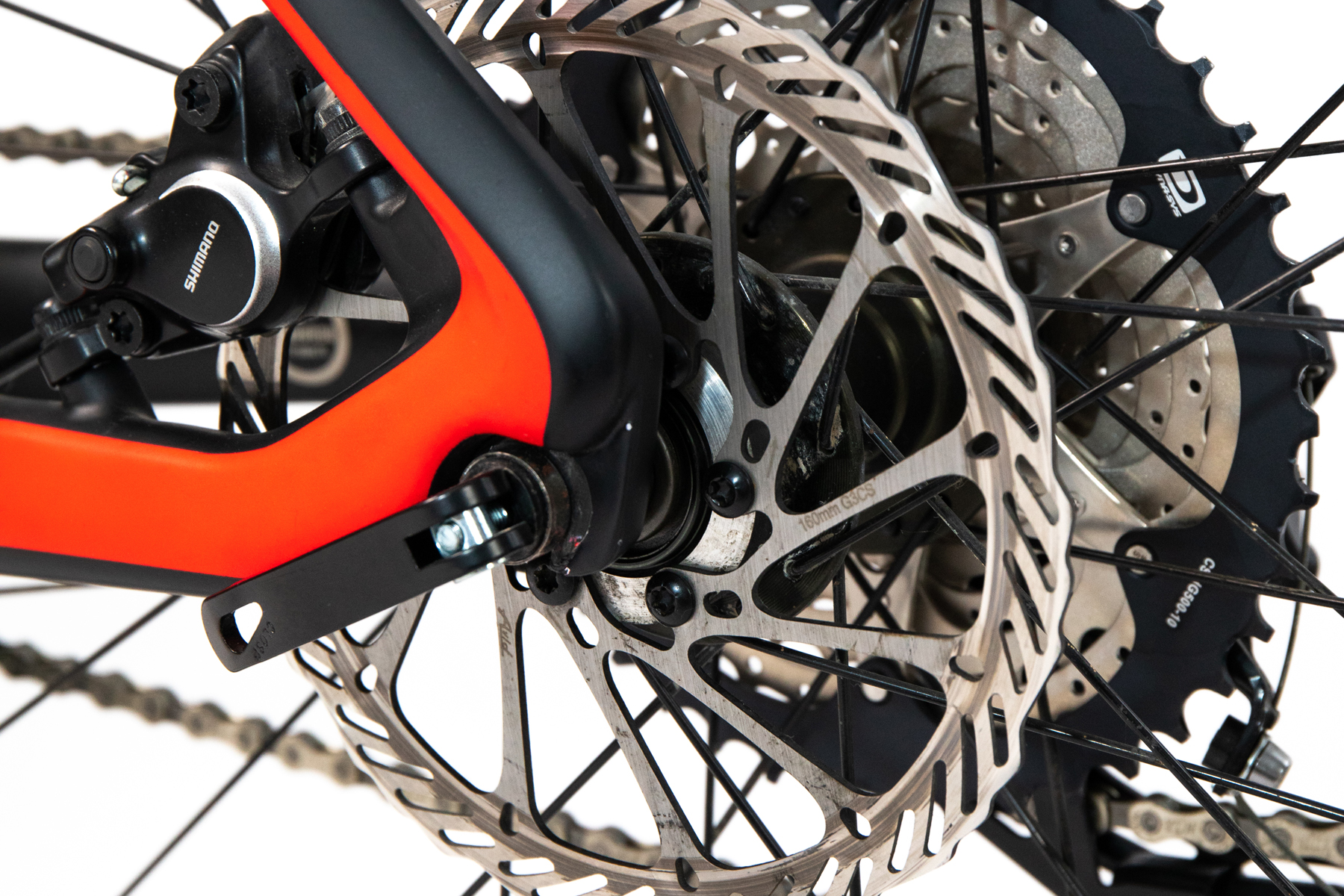 Carbon e-bike rear brake