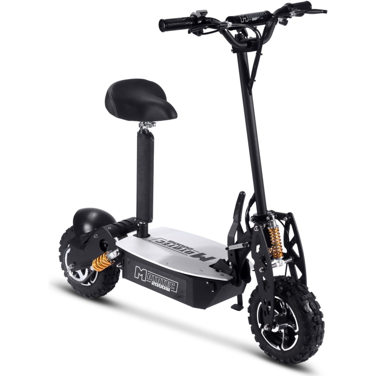 MotoTec 2000w 48v Electric Scooter Black