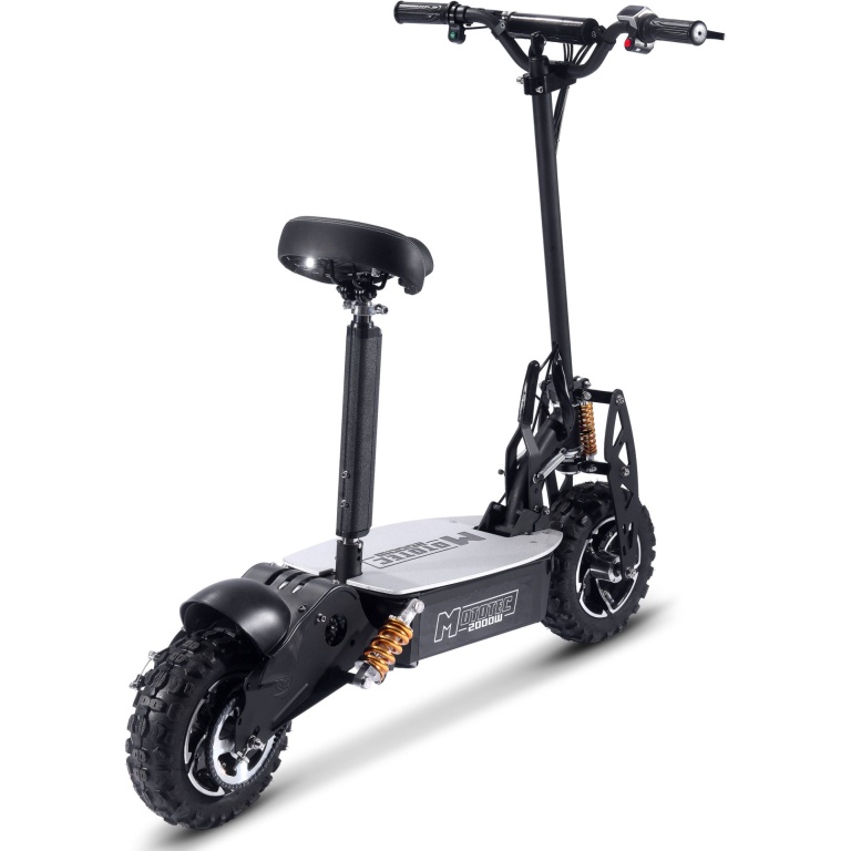 MotoTec 2000w 48v Electric Scooter Black - Image 7
