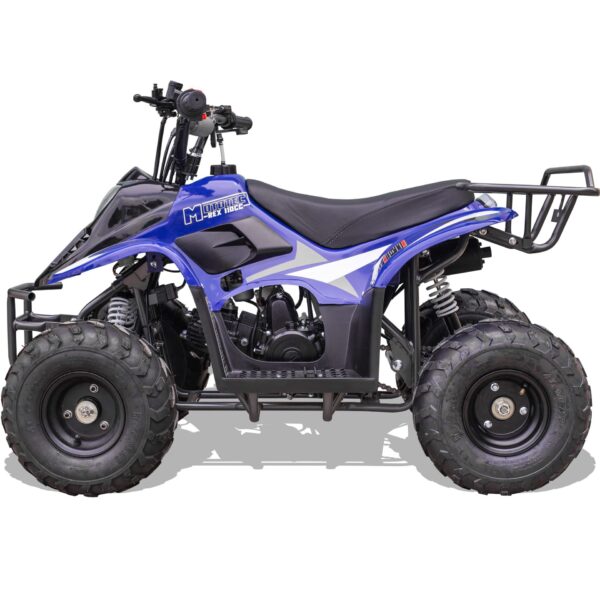 MotoTec Rex 110cc 4-Stroke Kids Gas ATV Blue - Image 2