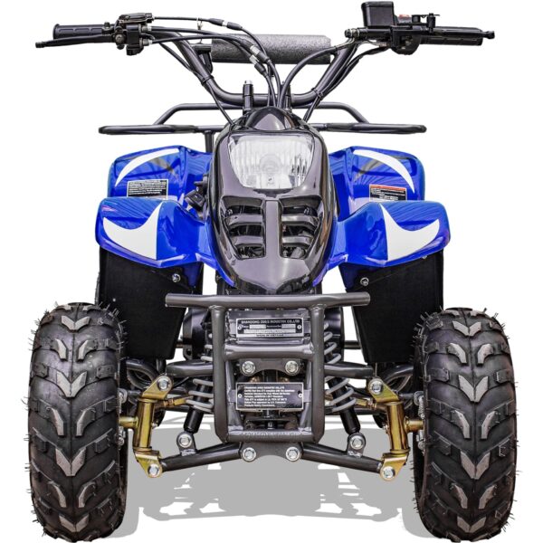 MotoTec Rex 110cc 4-Stroke Kids Gas ATV Blue - Image 4