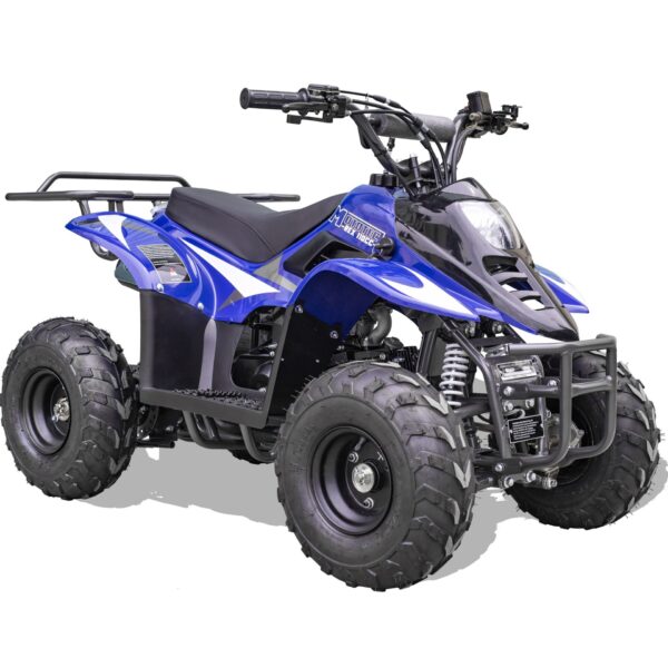 MotoTec Rex 110cc 4-Stroke Kids Gas ATV Blue - Image 5