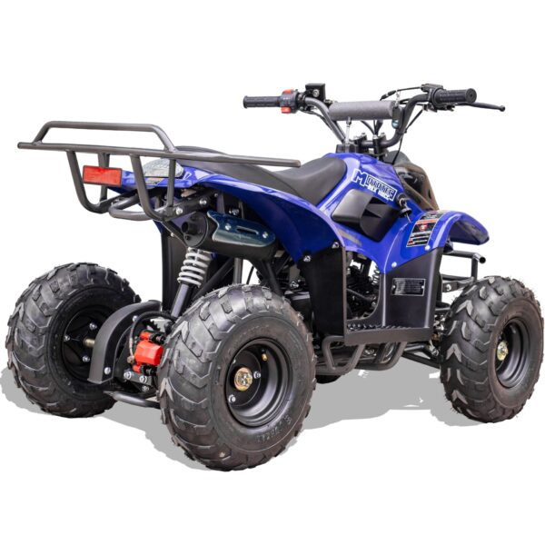 MotoTec Rex 110cc 4-Stroke Kids Gas ATV Blue - Image 6