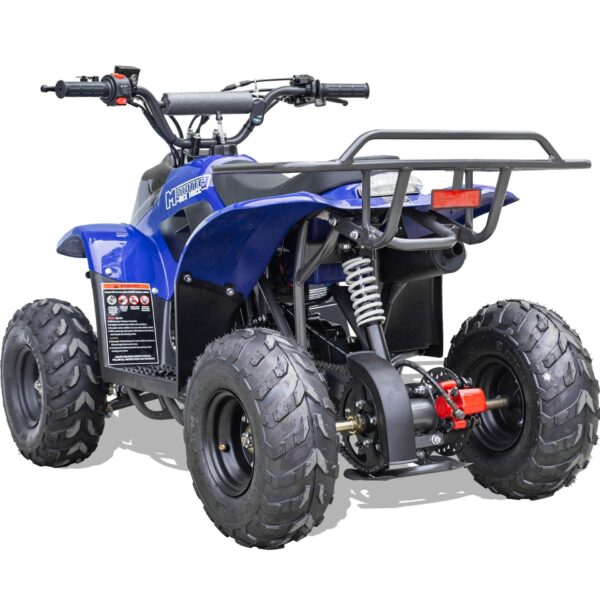 MotoTec Rex 110cc 4-Stroke Kids Gas ATV Blue - Image 9