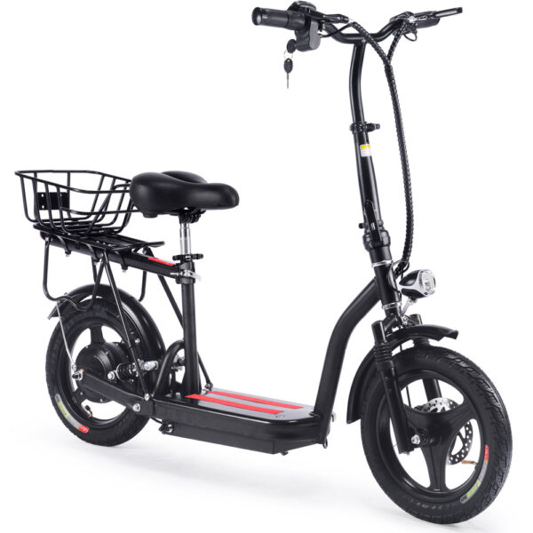 MotoTec Cruiser 48v 350w Lithium Electric Scooter Black - Image 2