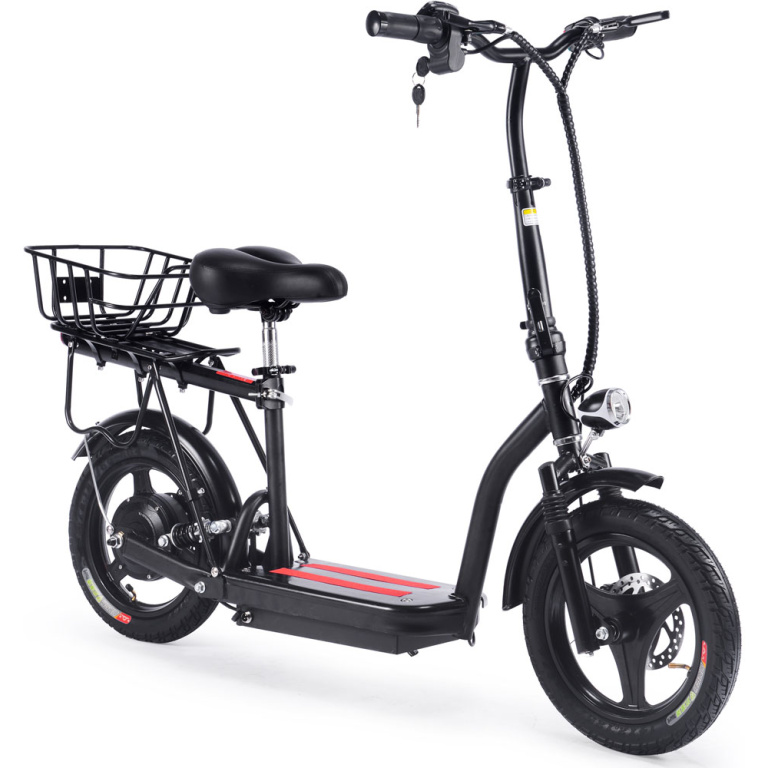 MotoTec Cruiser 48v 350w Lithium Electric Scooter Black - Image 2
