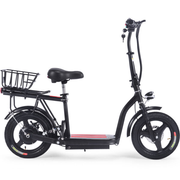 MotoTec Cruiser 48v 350w Lithium Electric Scooter Black - Image 3
