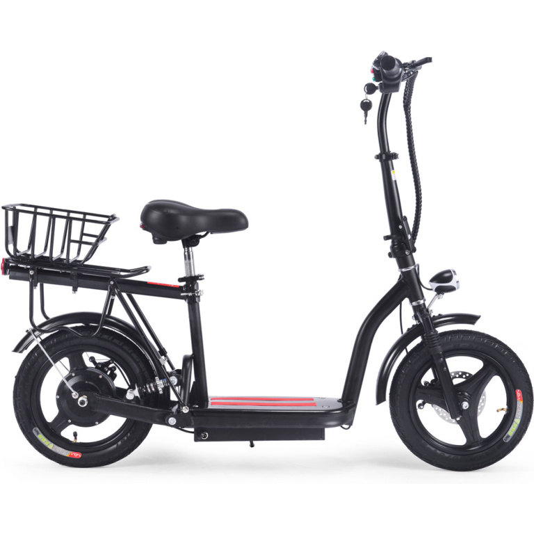 MotoTec Cruiser 48v 350w Lithium Electric Scooter Black - Image 3