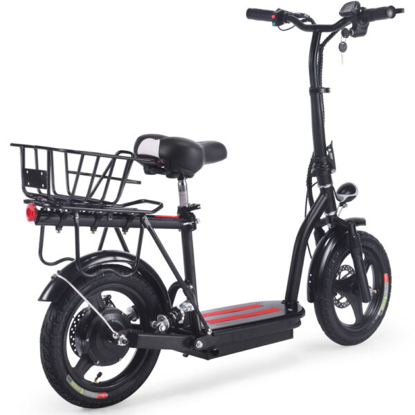 MotoTec Cruiser 48v 350w Lithium Electric Scooter Black - Image 4