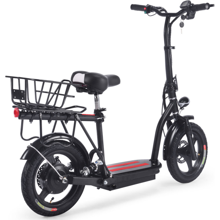 MotoTec Cruiser 48v 350w Lithium Electric Scooter Black - Image 4