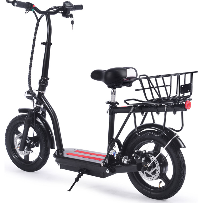 MotoTec Cruiser 48v 350w Lithium Electric Scooter Black - Image 5