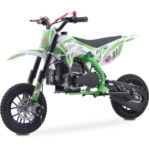 MotoTec Warrior 52cc 2-Stroke Kids Gas Dirt Bike Green