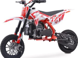 MotoTec Villain 52cc 2-Stroke Kids Gas Dirt Bike Red