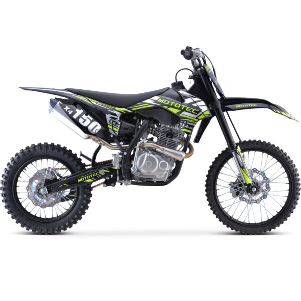 MotoTec X4 150cc 4-Stroke Gas Dirt Bike Black - Image 5