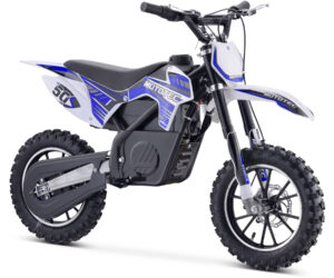 MotoTec 24v 500w Gazella Electric Dirt Bike Blue