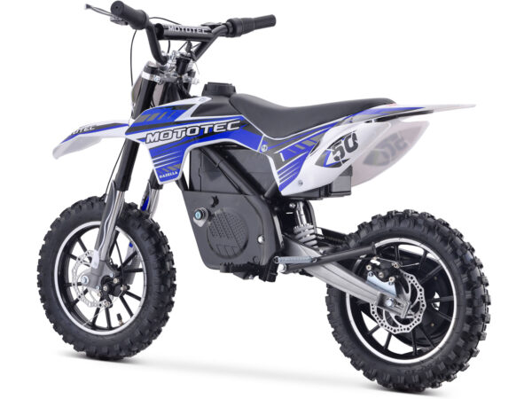 MotoTec 24v 500w Gazella Electric Dirt Bike Blue - Image 5