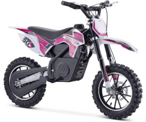 MotoTec 24v 500w Gazella Electric Dirt Bike Purple