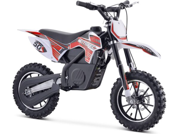 MotoTec 24v 500w Gazella Electric Dirt Bike Red - Image 2