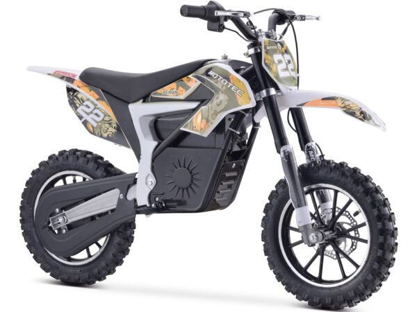 MotoTec 36v 500w Demon Electric Dirt Bike Lithium Orange - Image 2