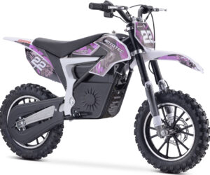 MotoTec 36v 500w Demon Electric Dirt Bike Lithium Purple