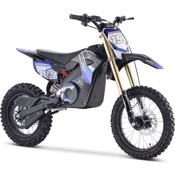 Mototec 48v Pro Electric Dirt Bike 1800w Lithium Blue - Image 2