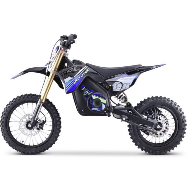 Mototec 48v Pro Electric Dirt Bike 1800w Lithium Blue - Image 5