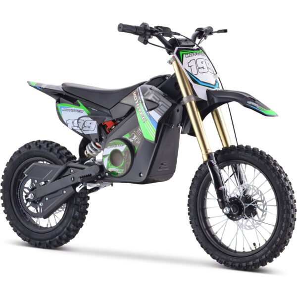 MotoTec 48v Pro Electric Dirt Bike 1800w Lithium Green - Image 2