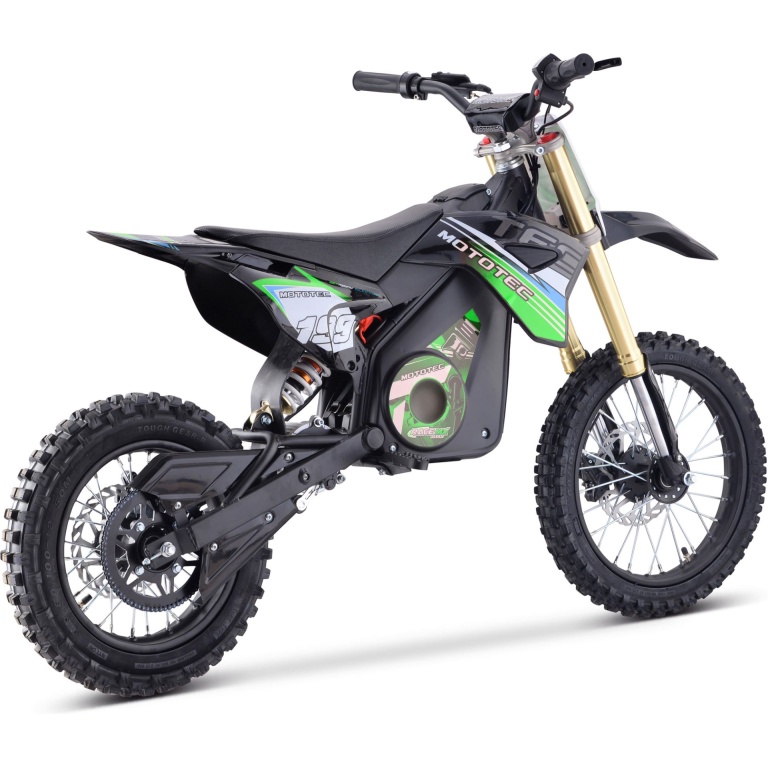 MotoTec 60v Pro Electric Dirt Bike 2000w Lithium Green - Image 5