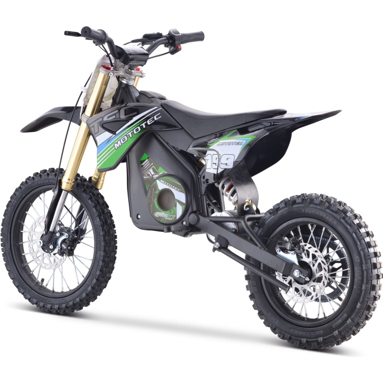 MotoTec 60v Pro Electric Dirt Bike 2000w Lithium Green - Image 2