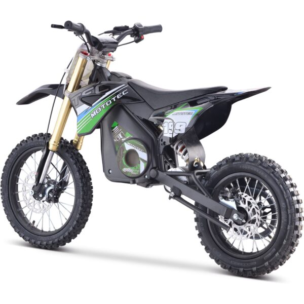 MotoTec 48v Pro Electric Dirt Bike 1800w Lithium Green - Image 7