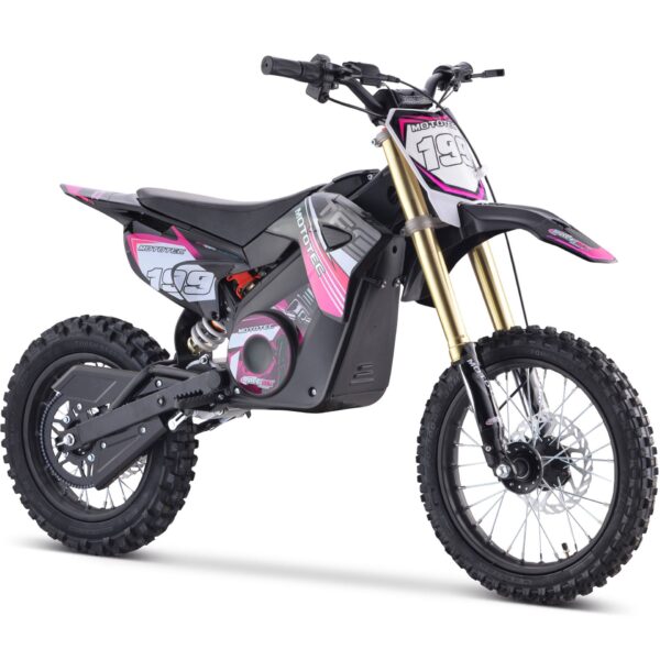 MotoTec 48v Pro Electric Dirt Bike 1800w Lithium Pink - Image 2