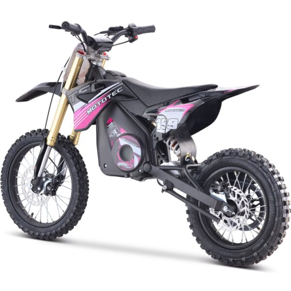 MotoTec 48v Pro Electric Dirt Bike 1800w Lithium Pink - Image 3