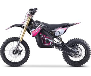 MotoTec 48v Pro Electric Dirt Bike 1600w Lithium Pink