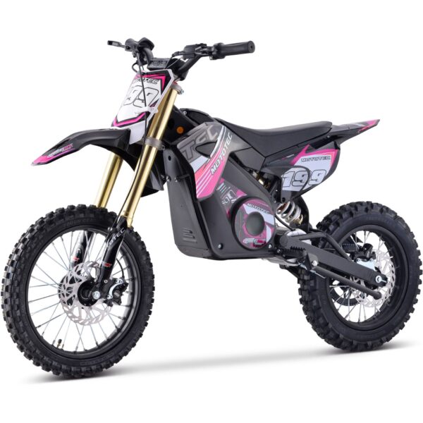 MotoTec 48v Pro Electric Dirt Bike 1800w Lithium Pink - Image 6