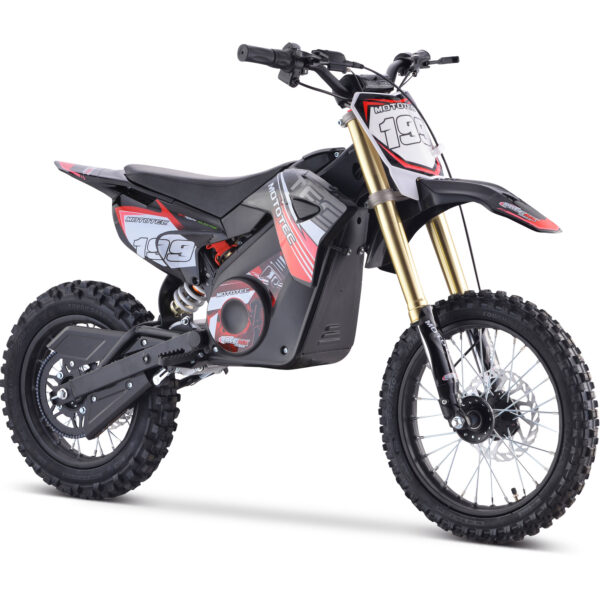 MotoTec 48v Pro Electric Dirt Bike 1800w Lithium Red