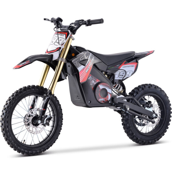 MotoTec 48v Pro Electric Dirt Bike 1800w Lithium Red - Image 6