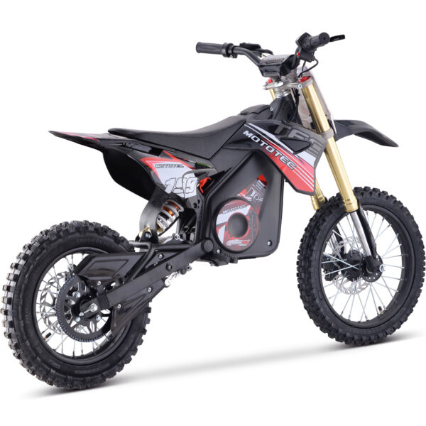 MotoTec 48v Pro Electric Dirt Bike 1800w Lithium Red - Image 7