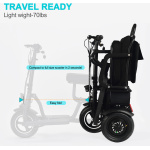 MotoTec Folding Mobility Electric Trike 48v 700w Dual Motor Lithium Black - Image 16