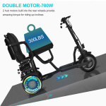 MotoTec Folding Mobility Electric Trike 48v 700w Dual Motor Lithium Black - Image 17