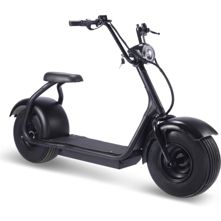 MotoTec Fat Tire 60v 18ah 2000w Lithium Electric Scooter Black - Image 2