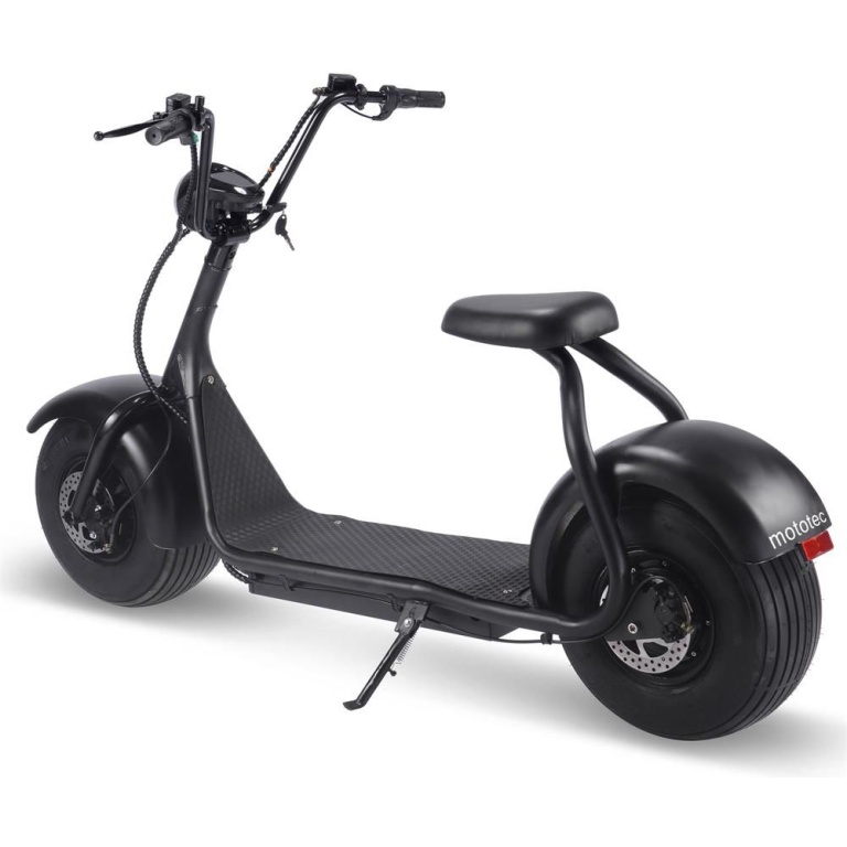 MotoTec Fat Tire 60v 18ah 2000w Lithium Electric Scooter Black - Image 4