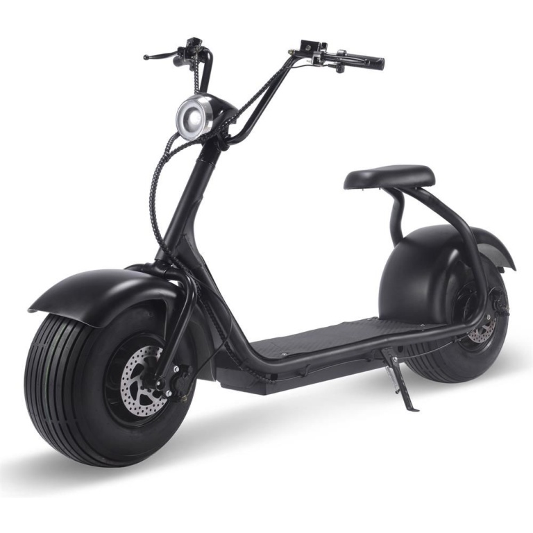 MotoTec Fat Tire 60v 18ah 2000w Lithium Electric Scooter Black