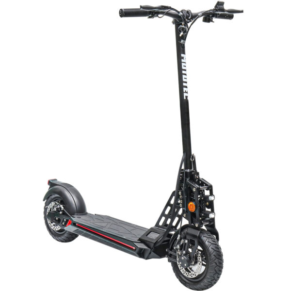 MotoTec Free Ride 48v 600w Lithium Electric Scooter Black - Image 2