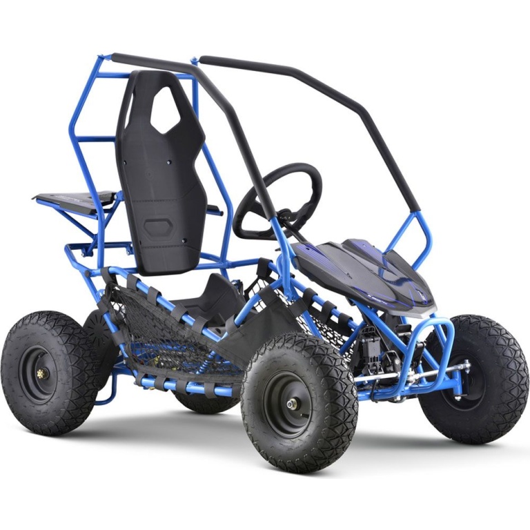 MotoTec Maverick Go Kart 36v 1000w Blue - Image 2