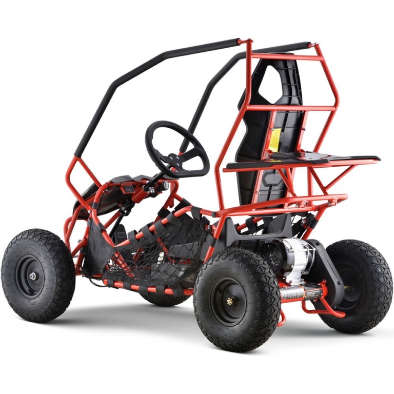 MotoTec Maverick Go Kart 36v 1000w Red - Image 5