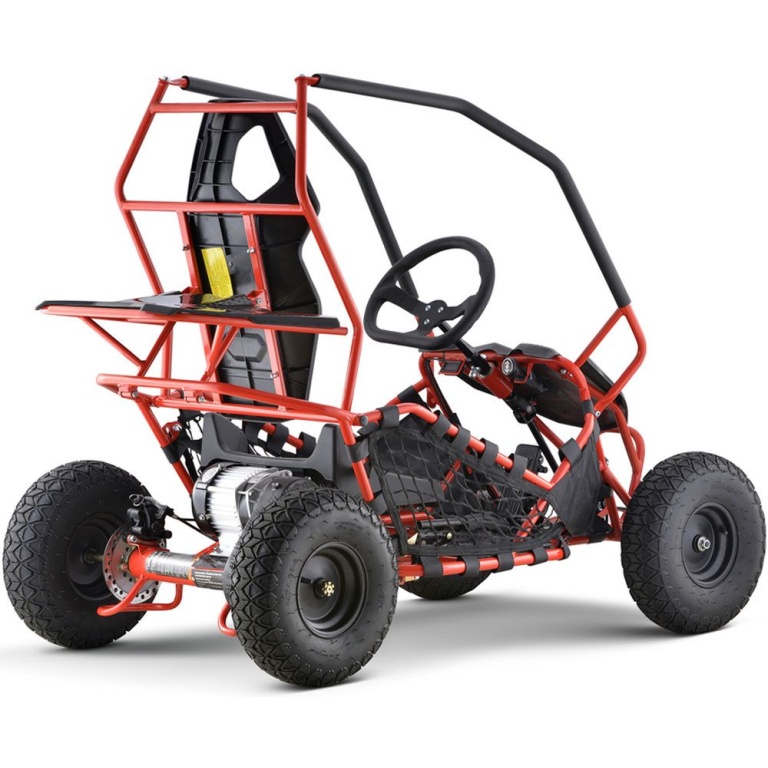 MotoTec Maverick Go Kart 36v 1000w Red - Image 7