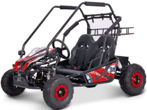 MotoTec Mud Monster XL 60v 2000w Electric Go Kart Full Suspension Red