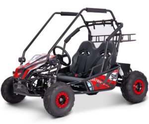 MotoTec Mud Monster XL 60v 2000w Electric Go Kart Full Suspension Red