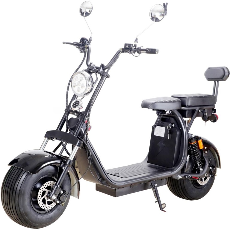 MotoTec Knockout 60v 2000w Lithium Electric Scooter Black - Image 2